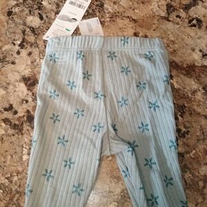 Blue Floral Baby Pants. Newborn Carter's Brand New With Tags